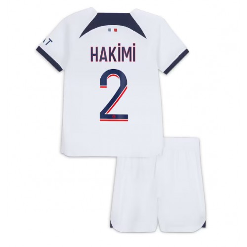 Paris Saint-Germain Achraf Hakimi #2 Gostujuci Dres za djecu 2023-24 Kratak Rukav (+ Kratke hlače)